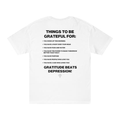 "Gratitude Beats Depression" Tee