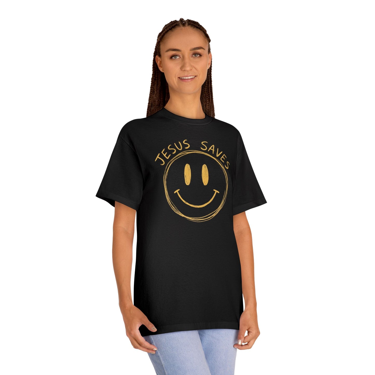 "Jesus Saves" Smiley Tee