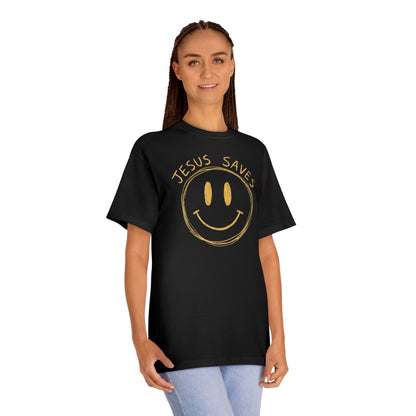 "Jesus Saves" Smiley Tee