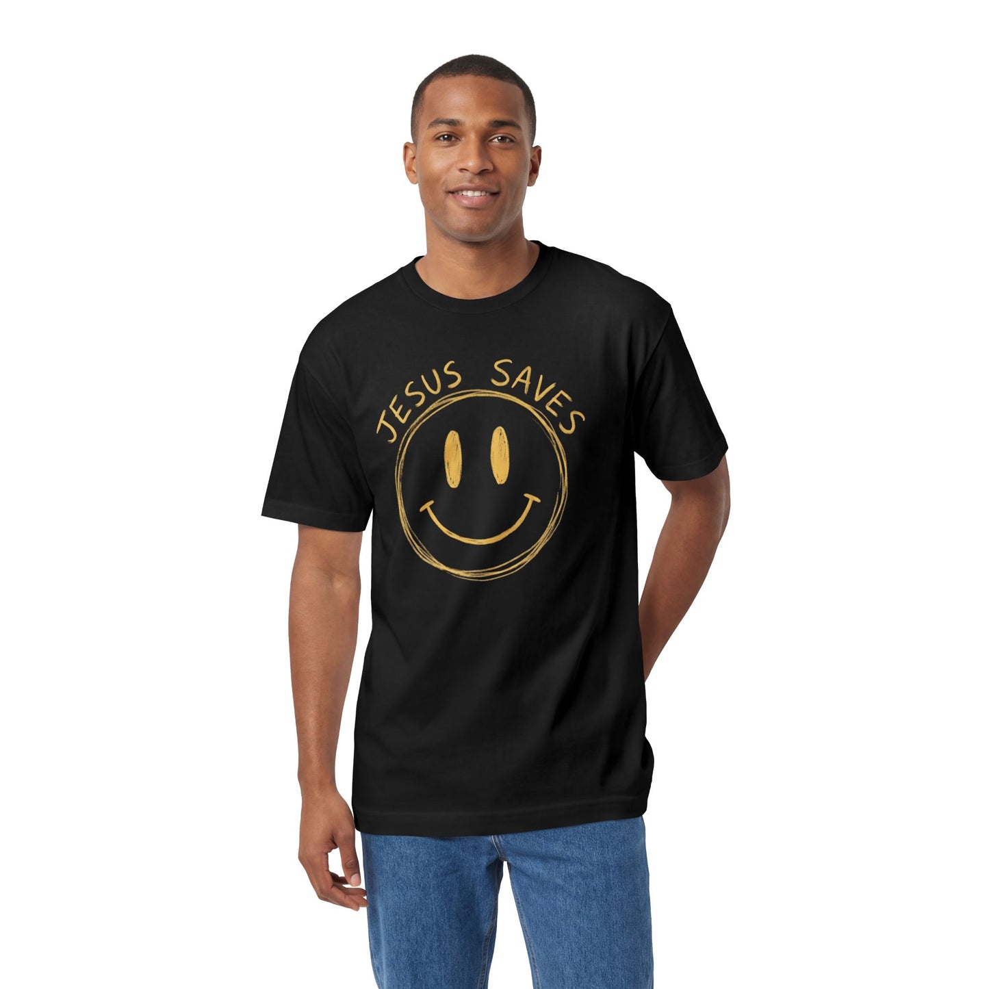 "Jesus Saves" Smiley Tee