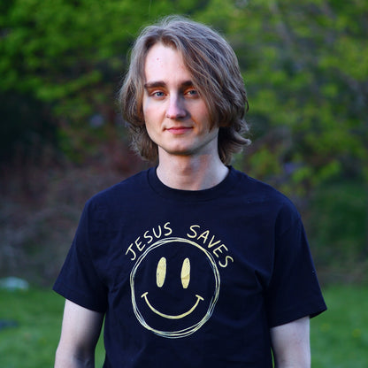 "Jesus Saves" Smiley Tee