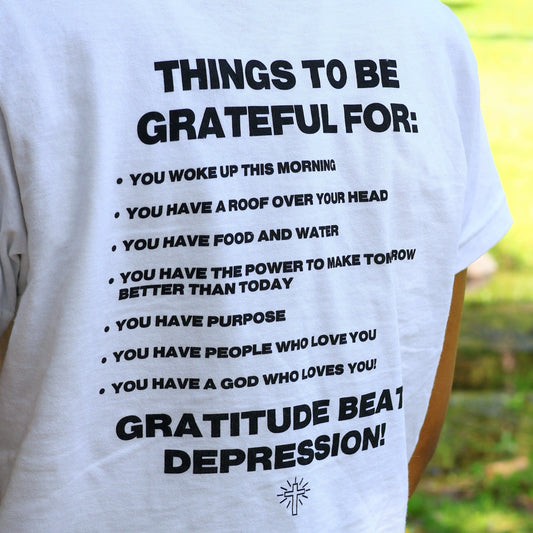 "Gratitude Beats Depression" Tee